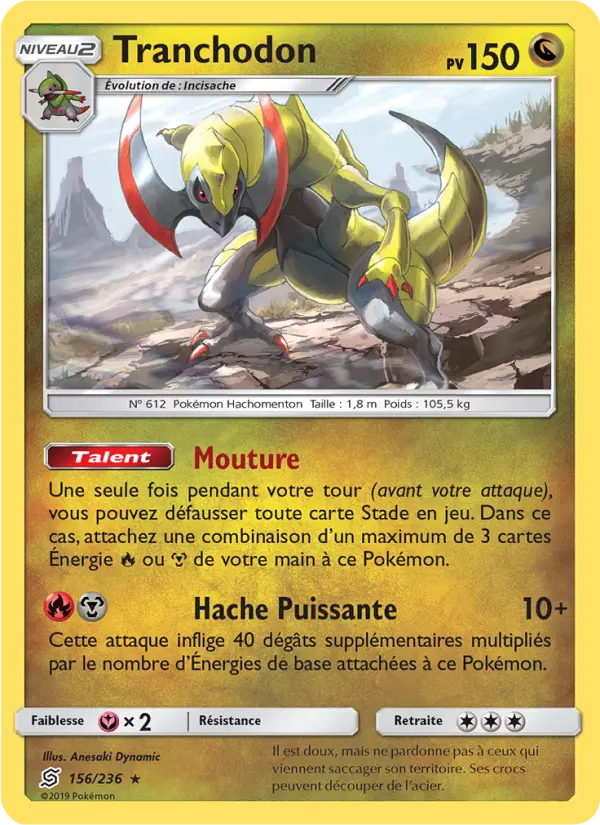 Tranchodon — Carte Pokémon 156 Harmonie des Esprits