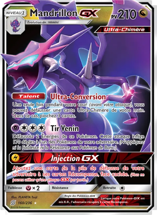 Mandrillon GX — Carte Pokémon 160 Harmonie des Esprits