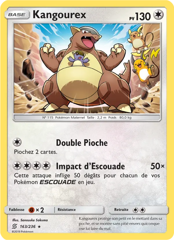 163/236 - Kangourex — Carte Pokémon Harmonie des Esprits 163/236