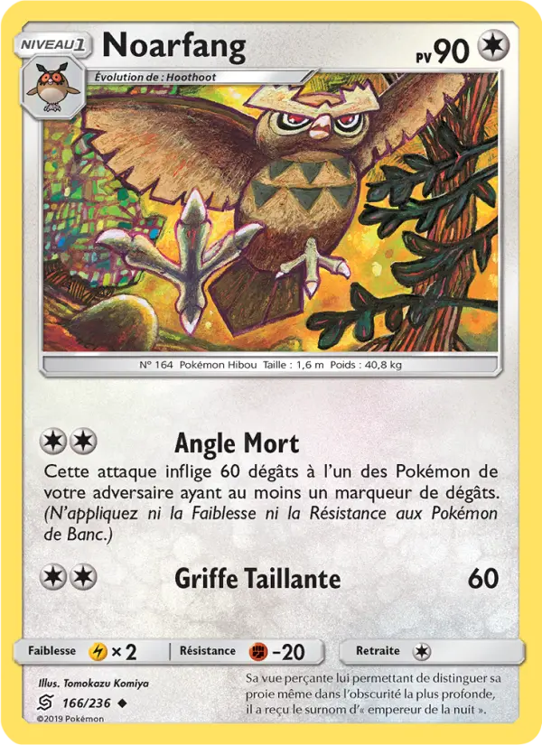 166/236 - Noarfang — Carte Pokémon Harmonie des Esprits 166/236