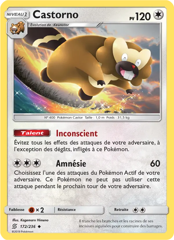 Castorno — Carte Pokémon 172 Harmonie des Esprits