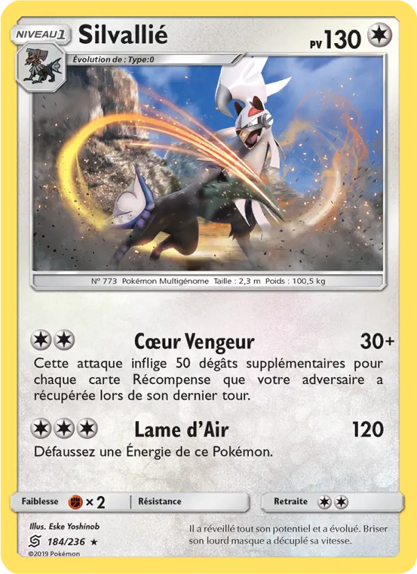184/236 - Silvallié — Carte Pokémon Harmonie des Esprits 184/236
