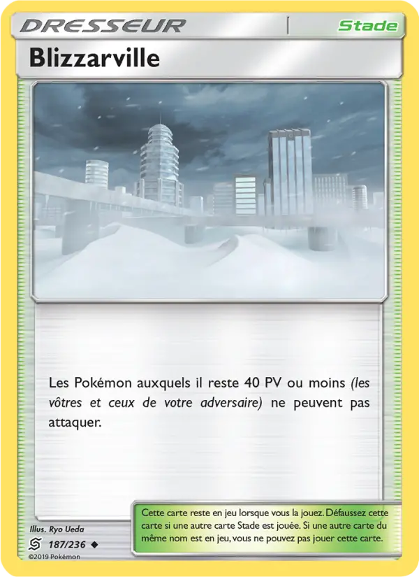 187/236 - Blizzarville — Carte Pokémon Harmonie des Esprits 187/236