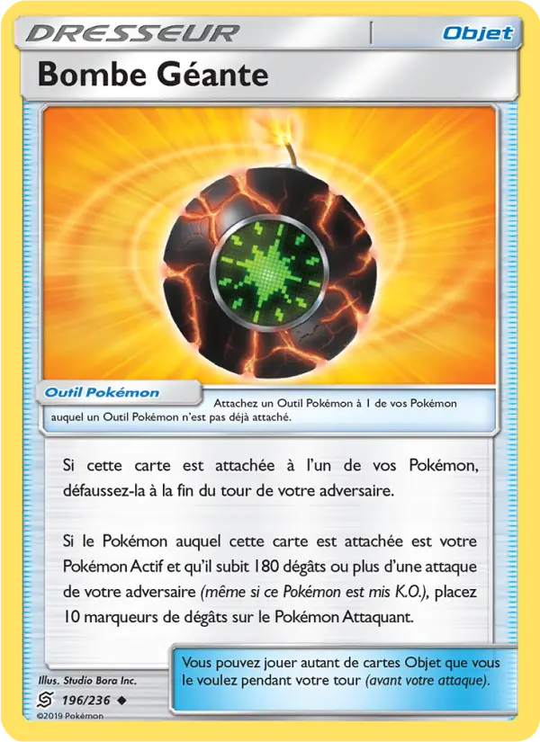 196/236 - Bombe Géante — Carte Pokémon Harmonie des Esprits 196/236