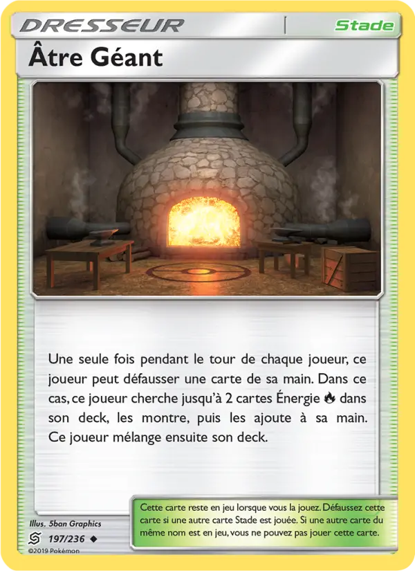 197/236 - Âtre Géant — Carte Pokémon Harmonie des Esprits 197/236