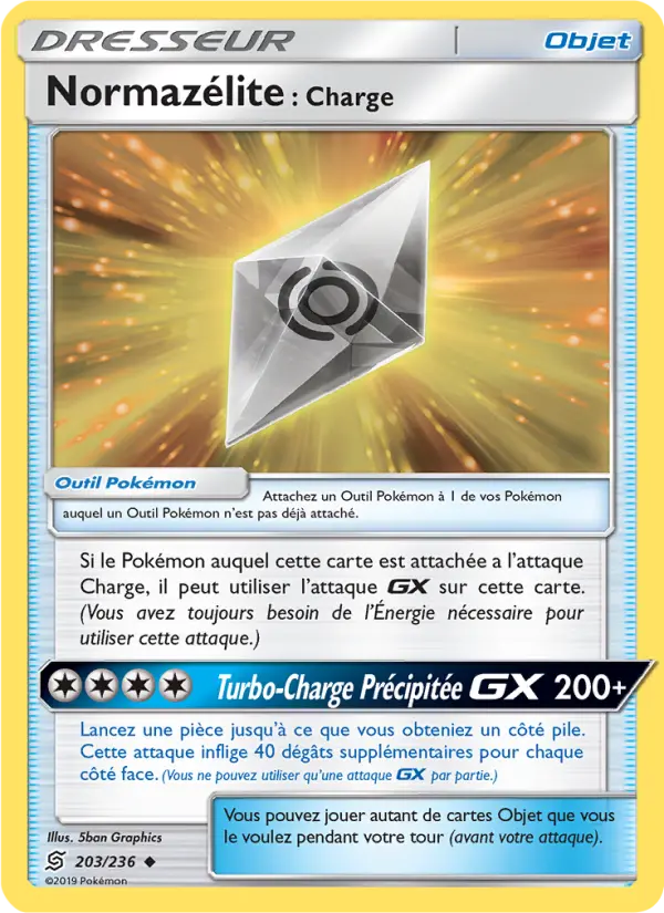 203/236 - Normazélite : Charge — Carte Pokémon Harmonie des Esprits 203/236