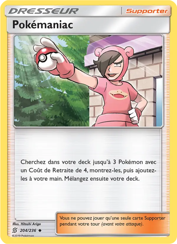 204/236 - Pokémaniac — Carte Pokémon Harmonie des Esprits 204/236