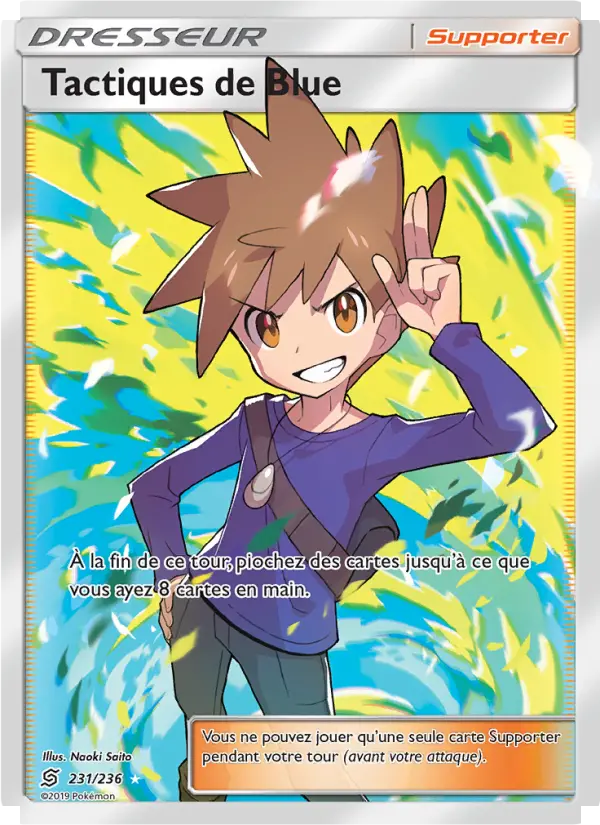 231/236 - Tactiques de Blue — Carte Pokémon Harmonie des Esprits 231/236