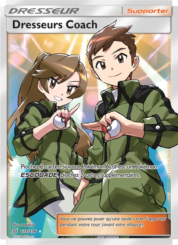 233/236 - Dresseurs Coach — Carte Pokémon Harmonie des Esprits 233/236