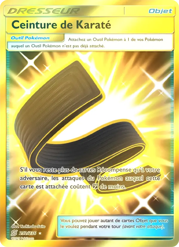 252/236 - Ceinture de Karaté — Carte Pokémon Harmonie des Esprits 252/236