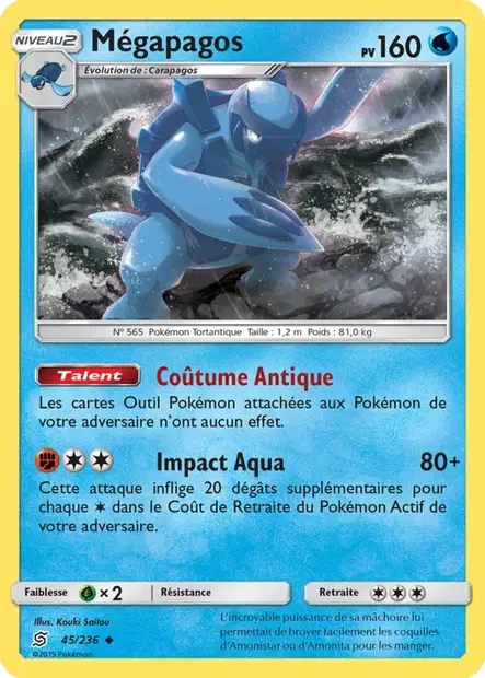 Carte Pokémon Mégapagos sm11