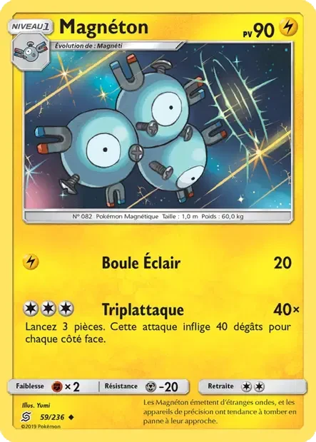 059/236 - Magnéton — Carte Pokémon Harmonie des Esprits 59/236