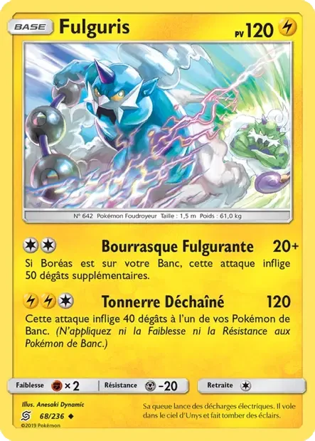 068/236 - Fulguris — Carte Pokémon Harmonie des Esprits 68/236
