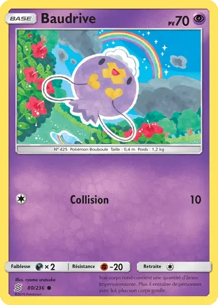 080/236 - Baudrive — Carte Pokémon Harmonie des Esprits 80/236