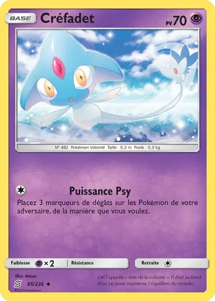 Carte Pokémon Créfadet sm11