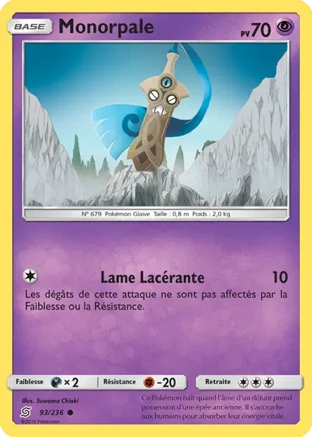 093/236 - Monorpale — Carte Pokémon Harmonie des Esprits 93/236