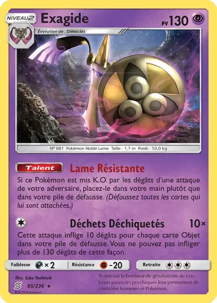 095/236 - Exagide — Carte Pokémon Harmonie des Esprits 95/236