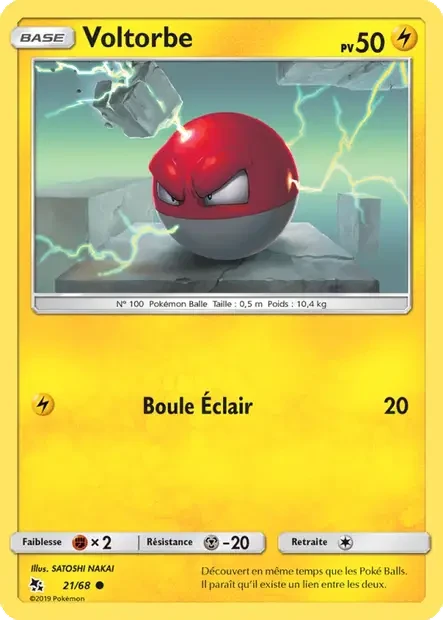 021/068 - Voltorbe — Carte Pokémon Destinées Occultes 21/68
