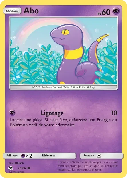 025/068 - Abo — Carte Pokémon Destinées Occultes 25/68