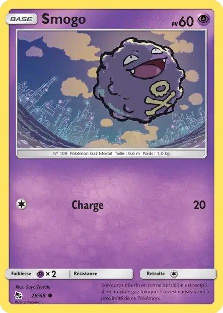 028/068 - Smogo — Carte Pokémon Destinées Occultes 28/68