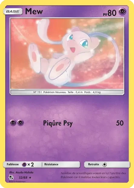032/068 - Mew — Carte Pokémon Destinées Occultes 32/68