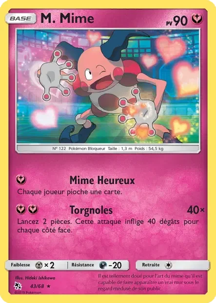 043/068 - M. Mime — Carte Pokémon Destinées Occultes 43/68