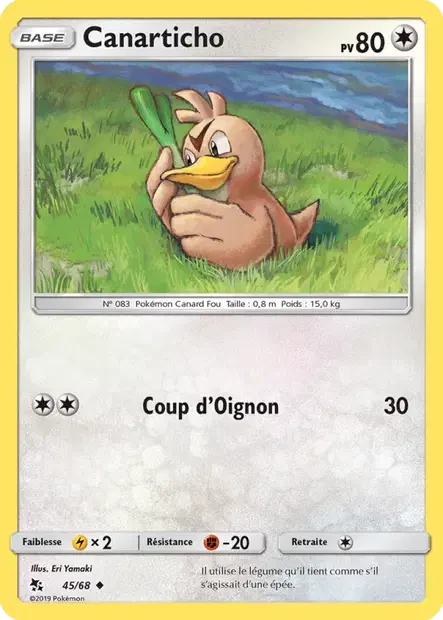 045/068 - Canarticho — Carte Pokémon Destinées Occultes 45/68