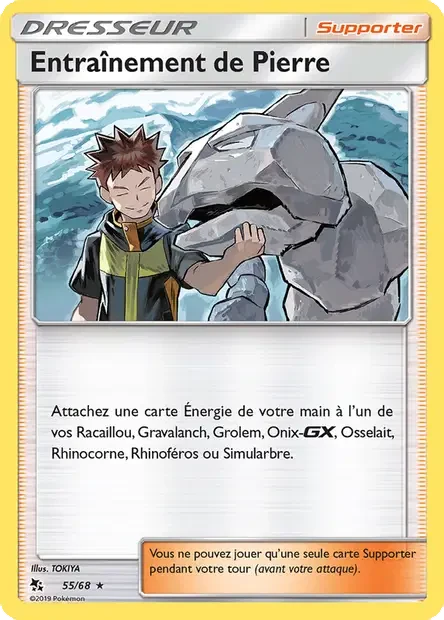055/068 - Entraînement de Pierre — Carte Pokémon Destinées Occultes 55/68