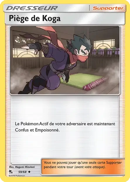059/068 - Piège de Koga — Carte Pokémon Destinées Occultes 59/68