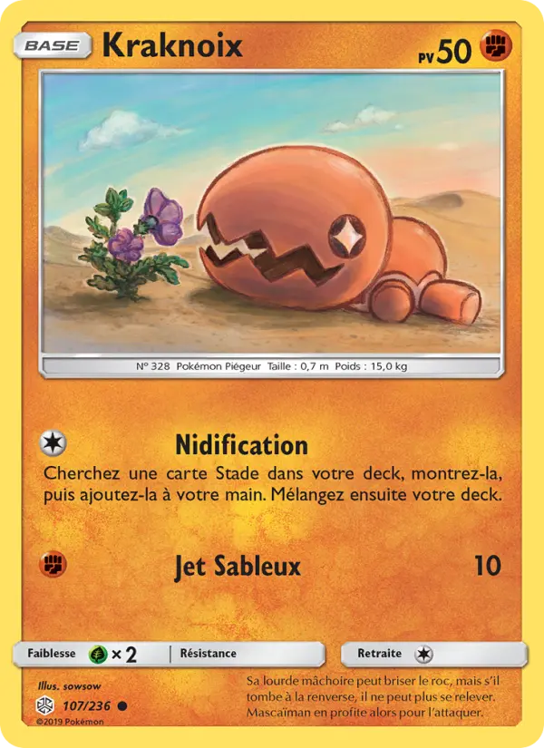 107/236 - Kraknoix — Carte Pokémon Éclipse Cosmique 107/236