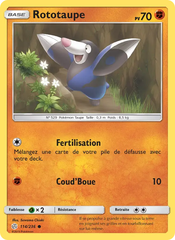 Rototaupe — Carte Pokémon 114 Éclipse Cosmique