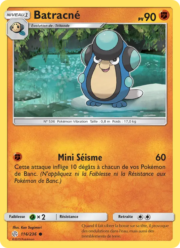 116/236 - Batracné — Carte Pokémon Éclipse Cosmique 116/236
