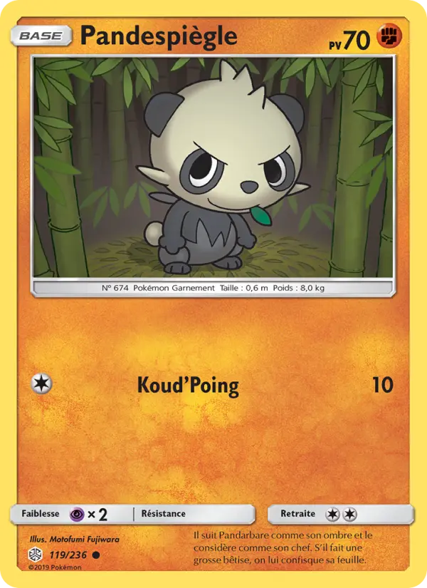 Pandespiègle — Carte Pokémon 119 Éclipse Cosmique