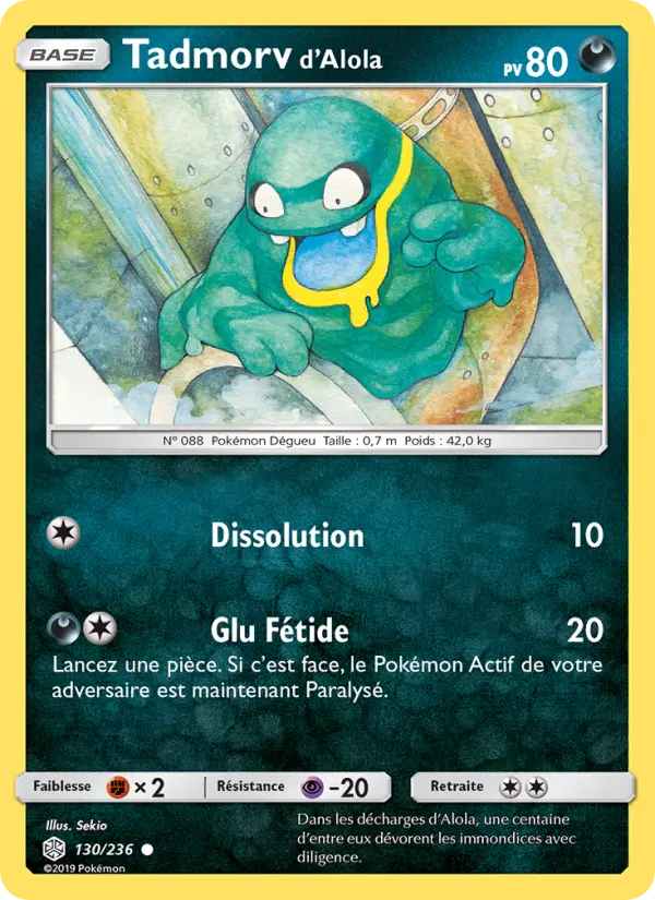 Tadmorv d’Alola — Carte Pokémon 130 Éclipse Cosmique