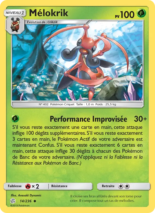 Mélokrik — Carte Pokémon 14 Éclipse Cosmique