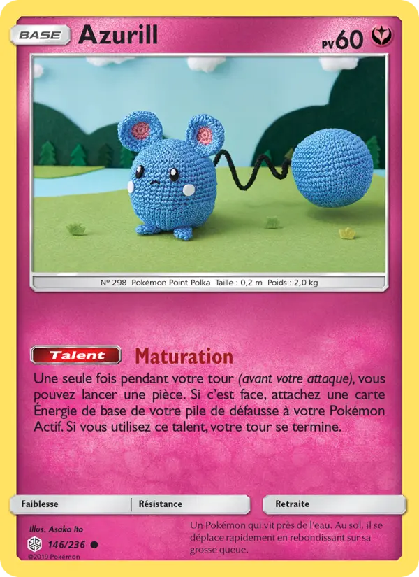 Azurill — Carte Pokémon 146 Éclipse Cosmique