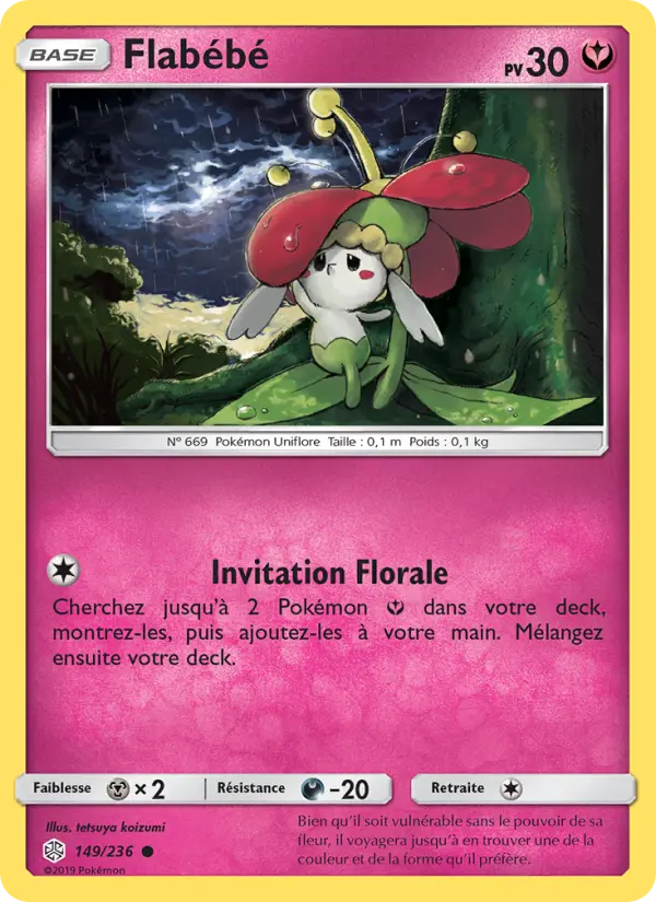 Flabébé — Carte Pokémon 149 Éclipse Cosmique