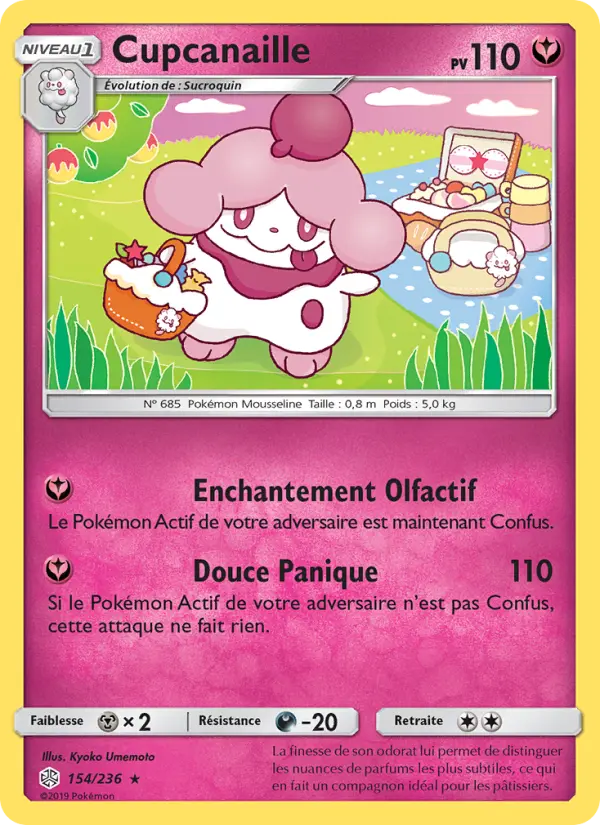 Cupcanaille — Carte Pokémon 154 Éclipse Cosmique
