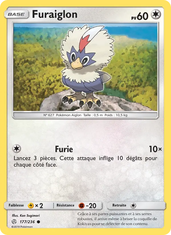 Furaiglon — Carte Pokémon 177 Éclipse Cosmique