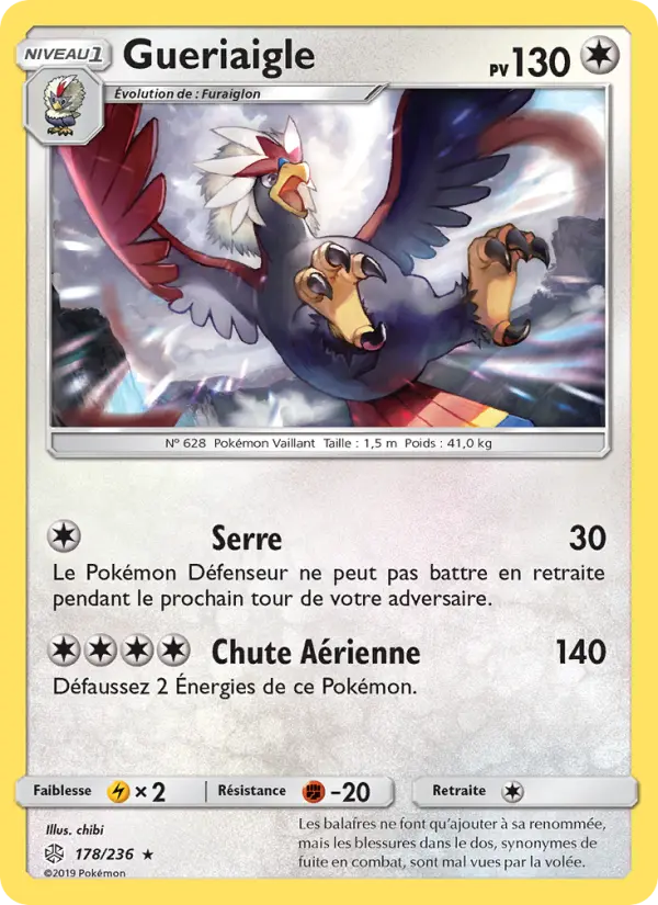 Gueriaigle — Carte Pokémon 178 Éclipse Cosmique