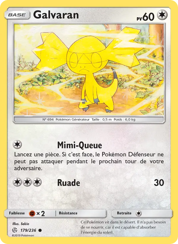 Galvaran — Carte Pokémon 179 Éclipse Cosmique