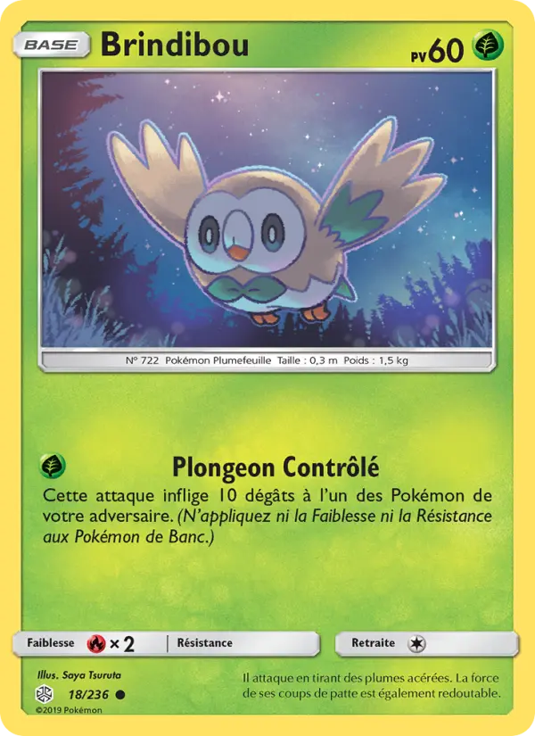 018/236 - Brindibou — Carte Pokémon Éclipse Cosmique 18/236