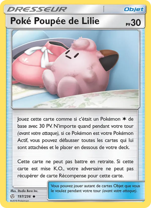 197/236 - Poké Poupée de Lilie — Carte Pokémon Éclipse Cosmique 197/236