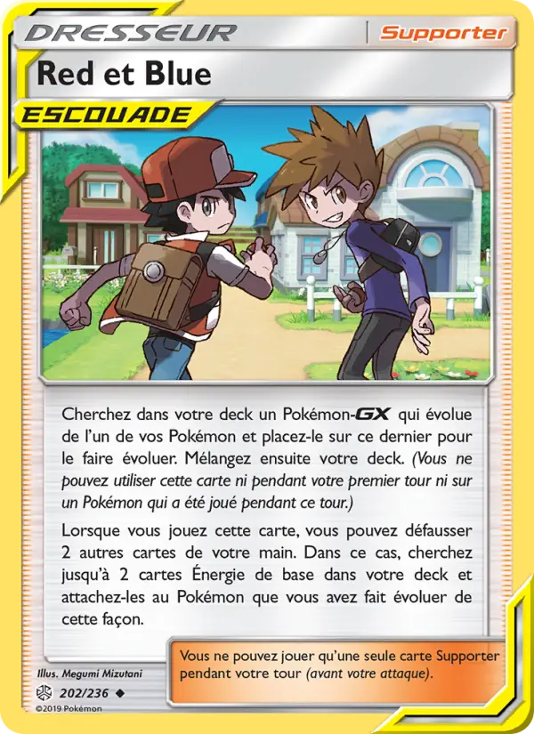 202/236 - Red et Blue — Carte Pokémon Éclipse Cosmique 202/236