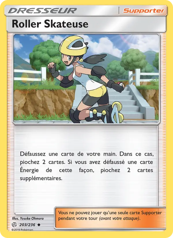 203/236 - Roller Skateuse — Carte Pokémon Éclipse Cosmique 203/236