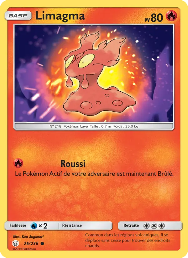 026/236 - Limagma — Carte Pokémon Éclipse Cosmique 26/236