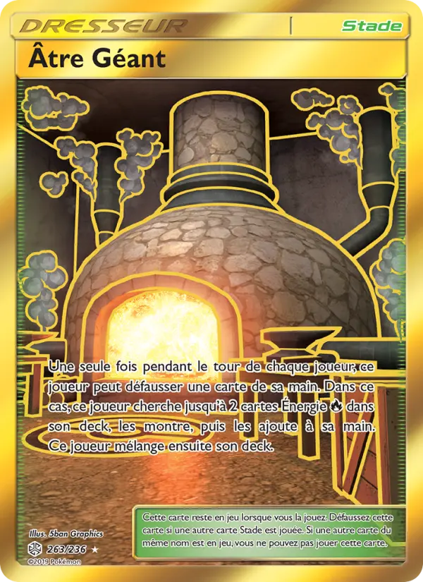 263/236 - Âtre Géant — Carte Pokémon Éclipse Cosmique 263/236