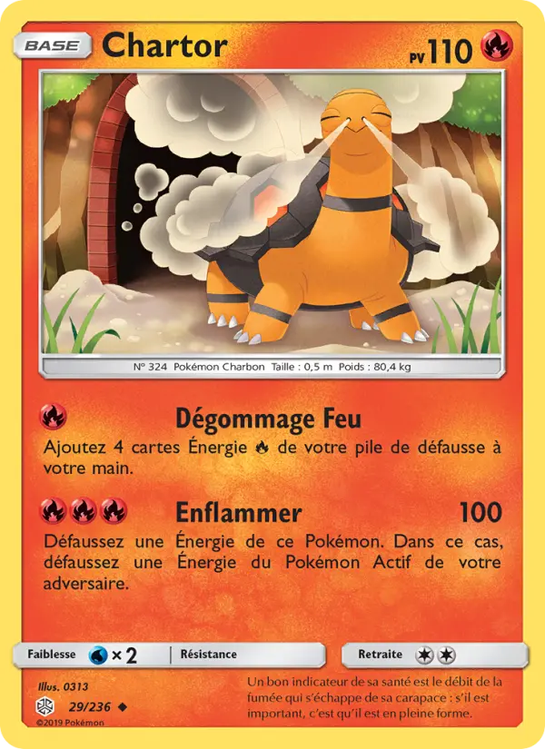 Chartor — Carte Pokémon 29 Éclipse Cosmique