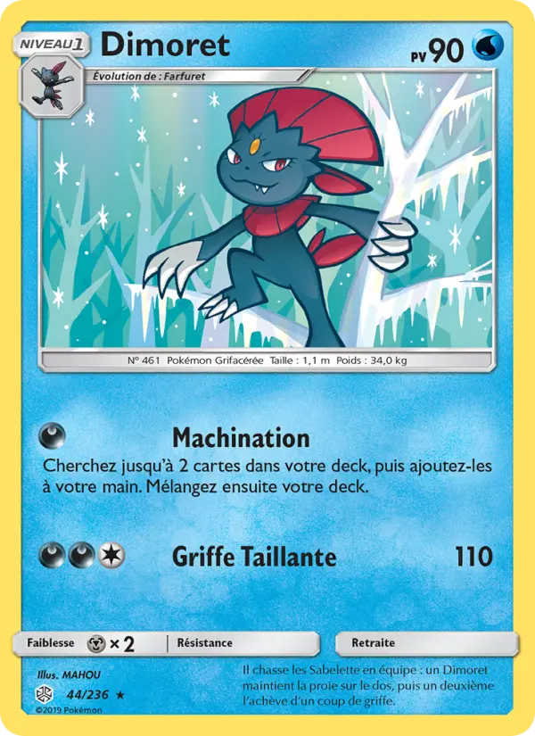 044/236 - Dimoret — Carte Pokémon Éclipse Cosmique 44/236