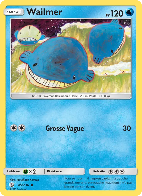 045/236 - Wailmer — Carte Pokémon Éclipse Cosmique 45/236